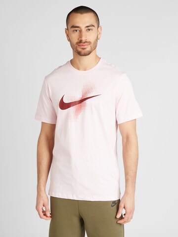 Nike Sportswear Тениска 'SWOOSH' в розово: отпред