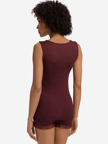 Haut ' Woolen Lace ' Hanro en marron