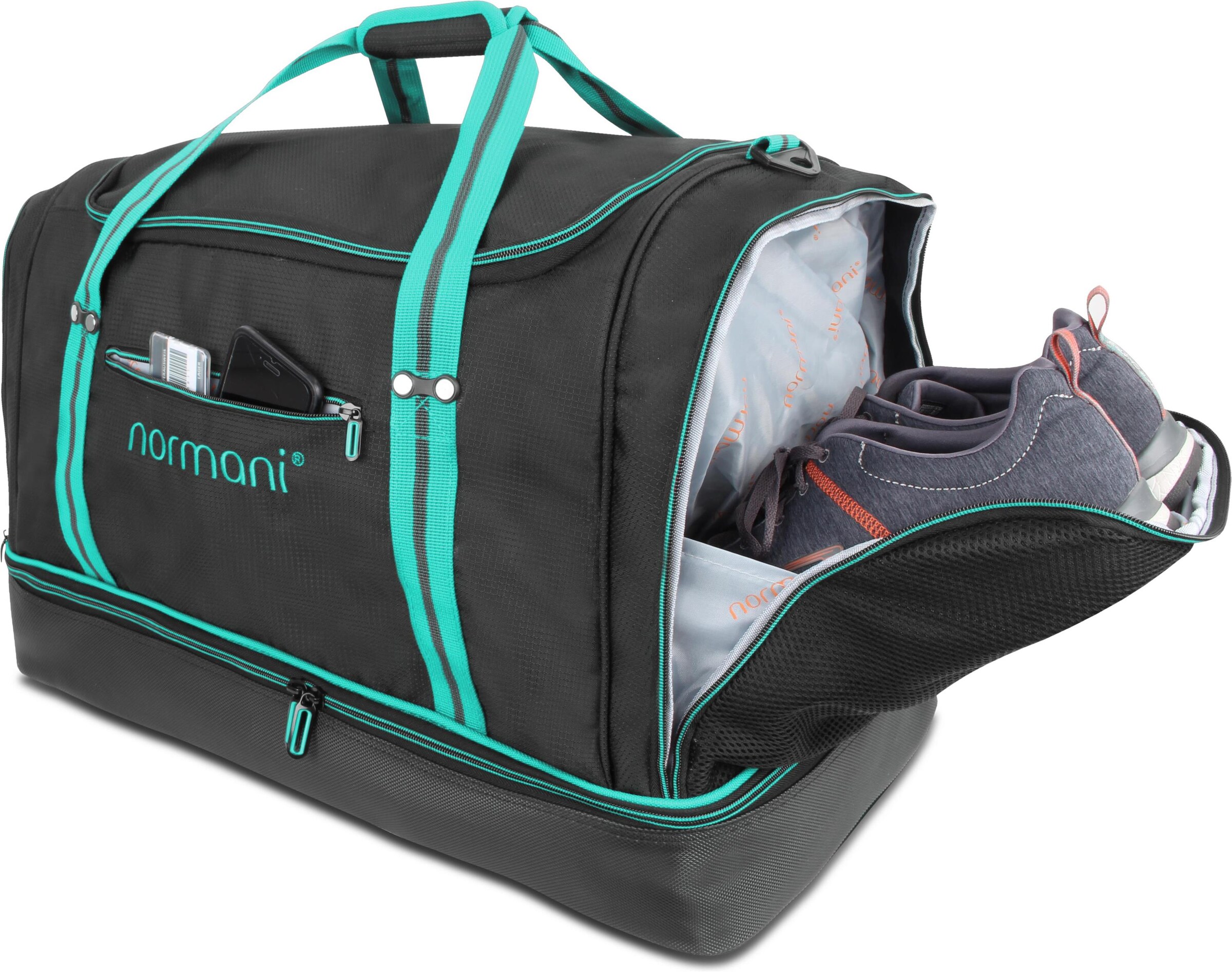 Borsa sportiva 'Nordpass' di normani in nero