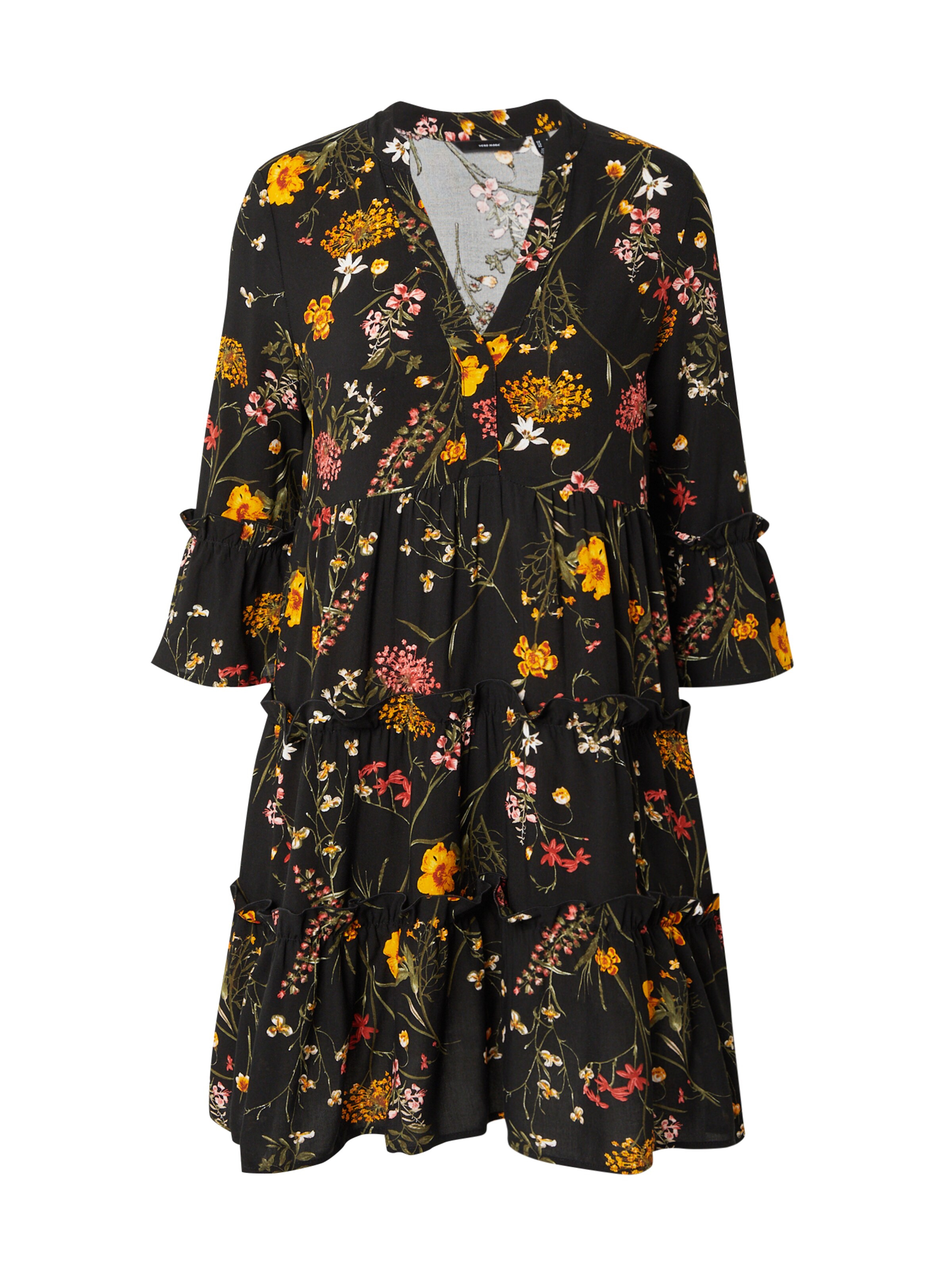 VERO MODA Рокля 'EASY JOY' в черно: отпред