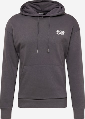 JACK & JONES Sweatshirt 'Thx' in Grey: front