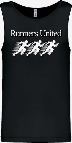 T-Shirt fonctionnel F4NT4STIC en noir : devant