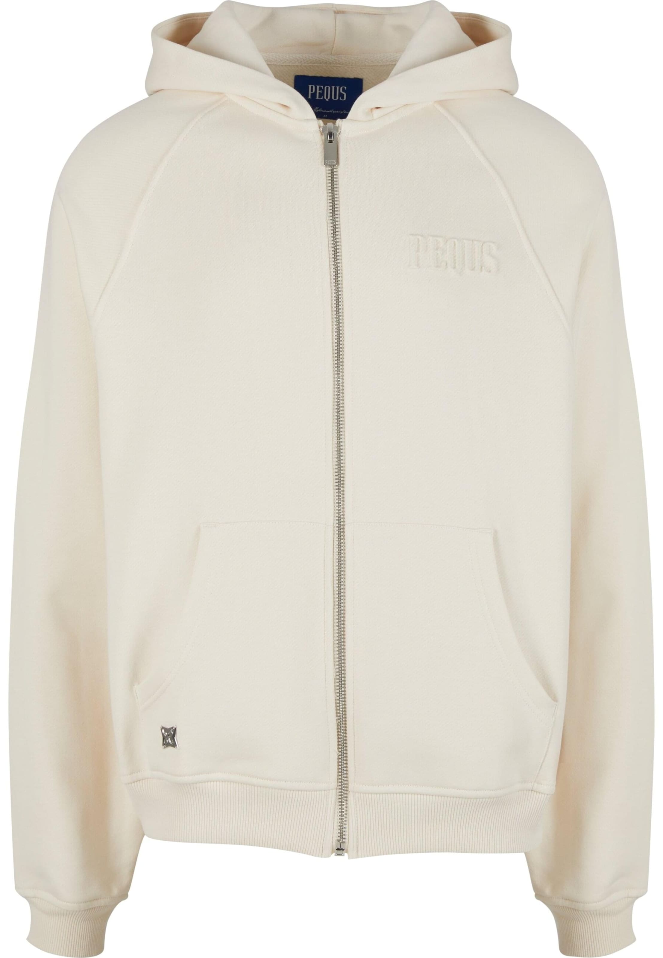 Pequs Sweatjacka i vit: framsida