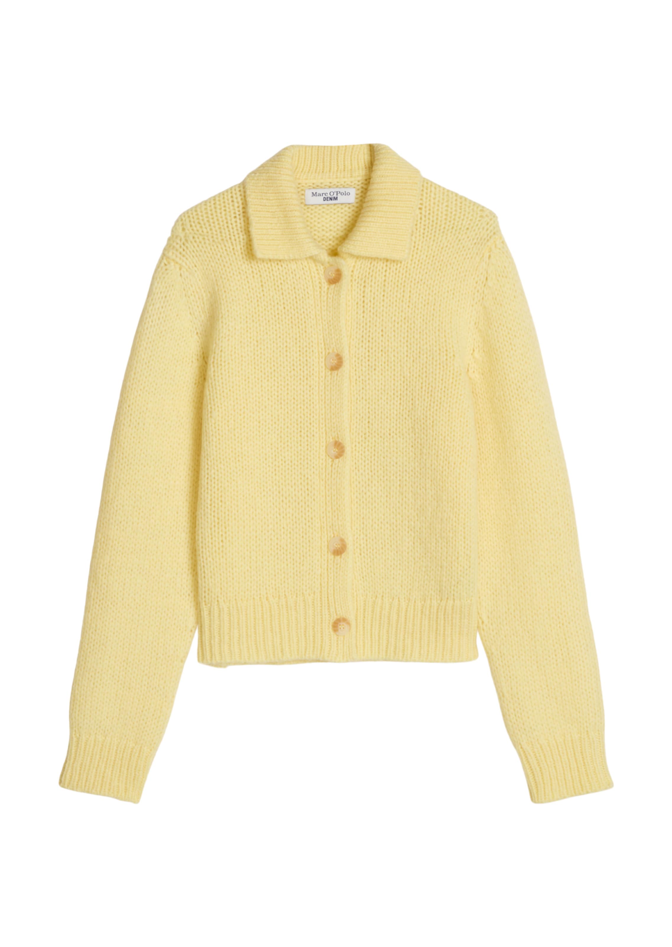 Marc O'Polo DENIM Strickjacke in Gelb: Vorderseite