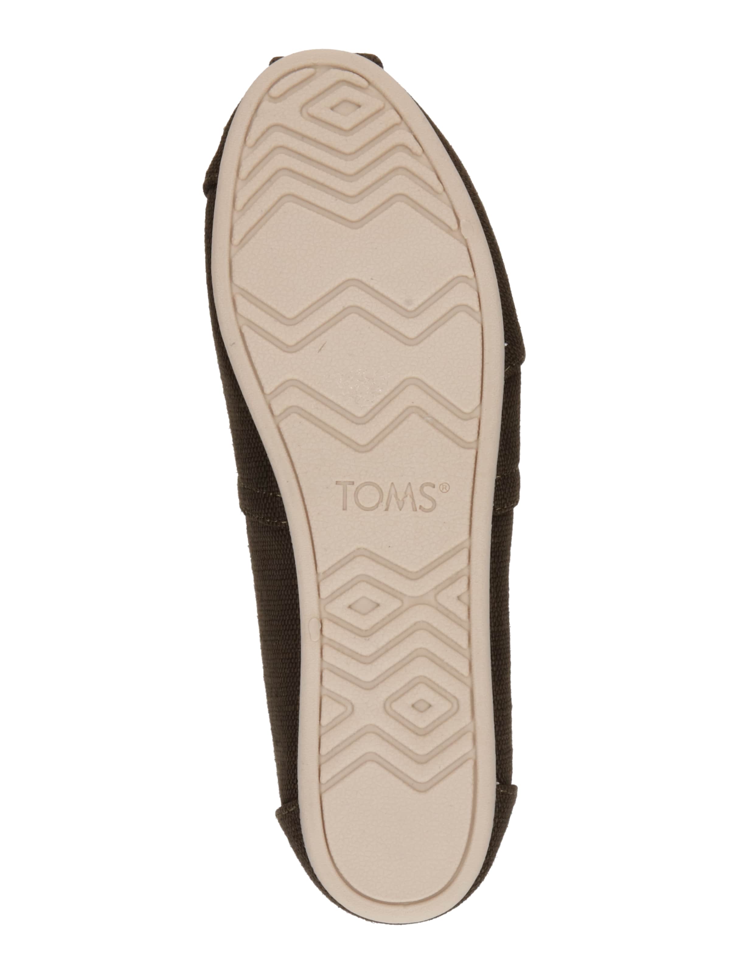 Chaussure basse 'ALPARGATA' TOMS en vert : en bas