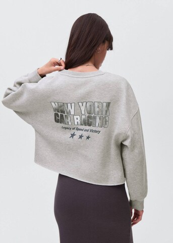 MANGO TEEN Sweatshirt 'Race' in Grau: Vorderseite