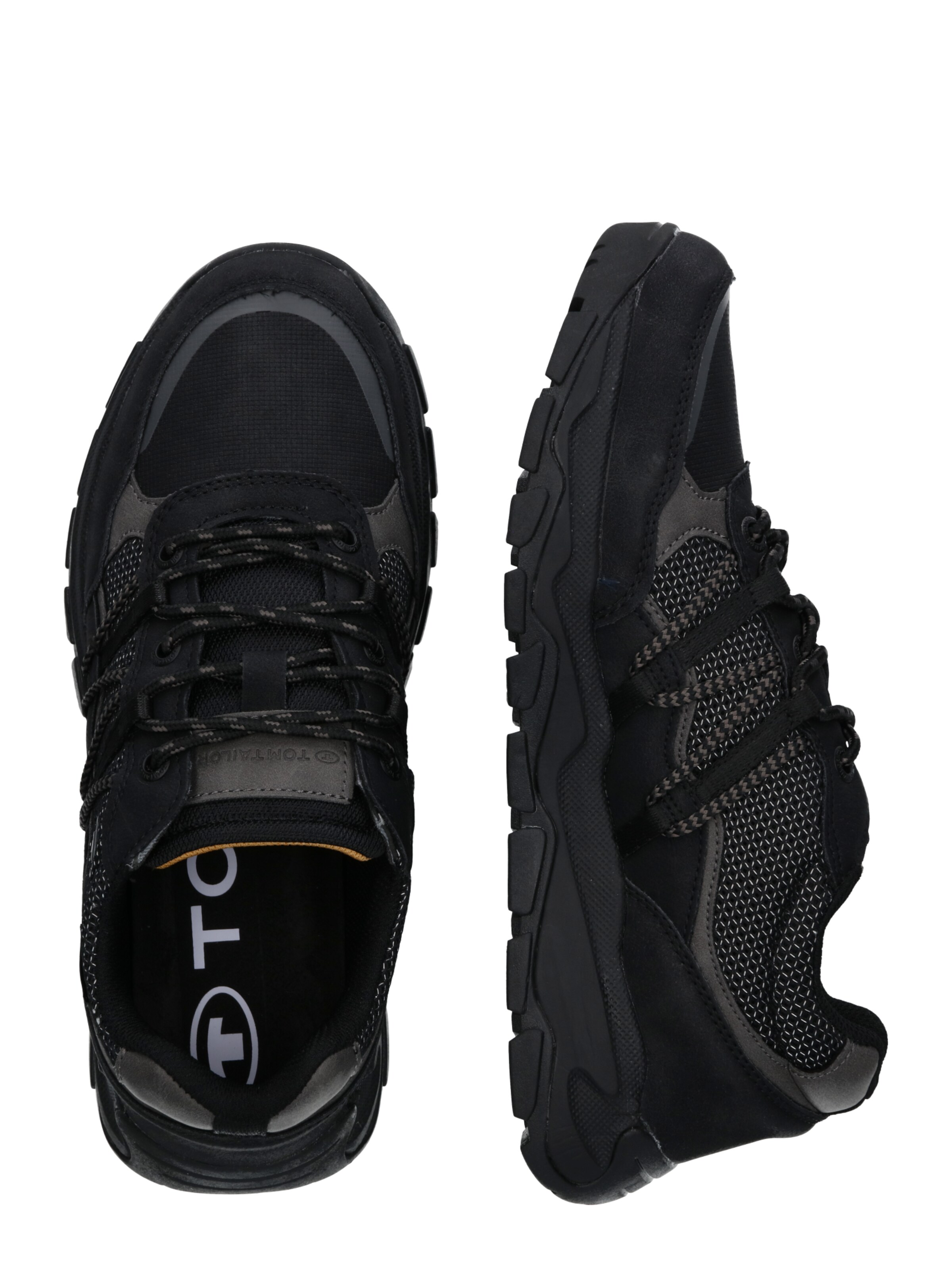 TOM TAILOR Sneakers in Black