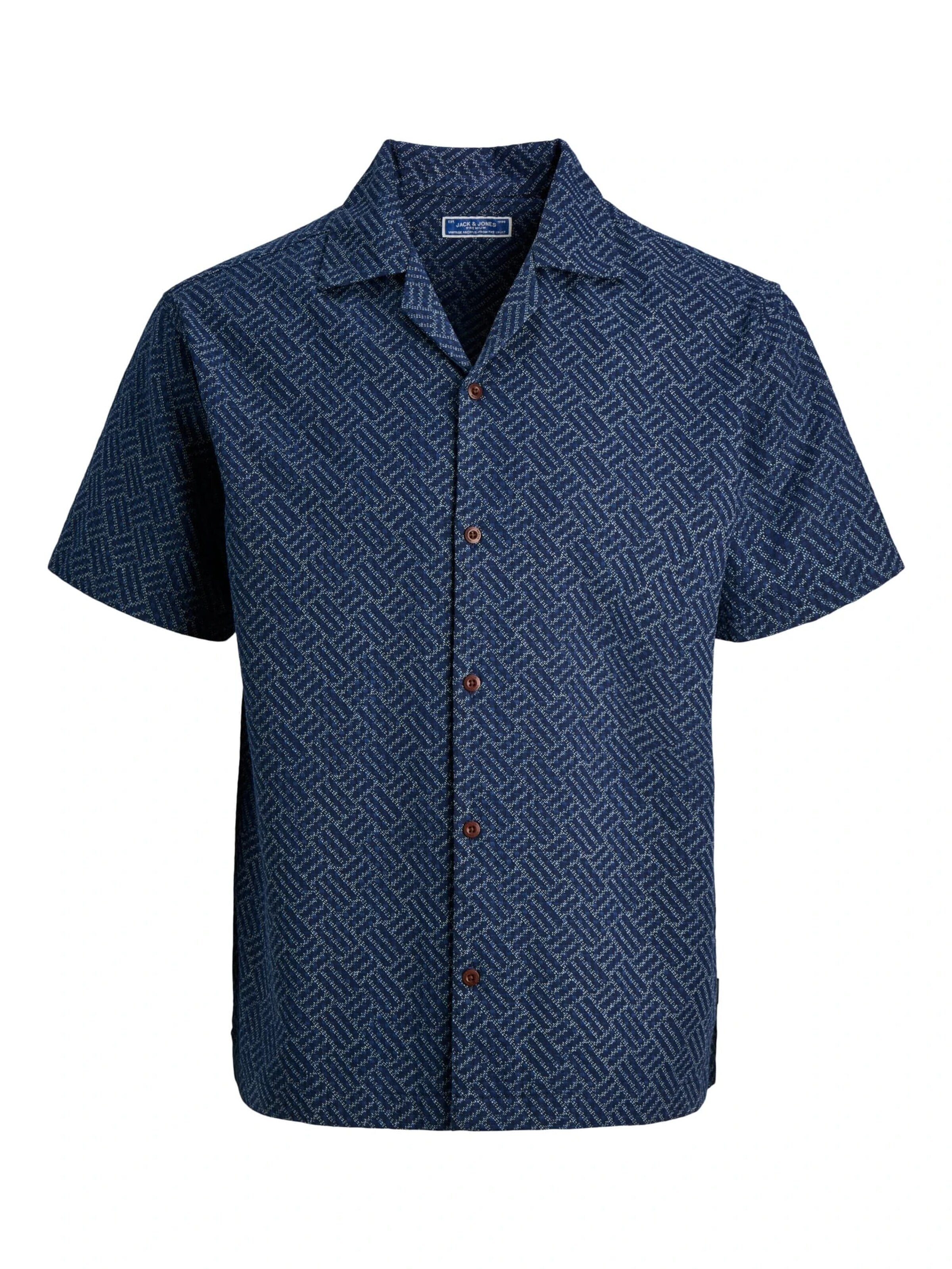 JACK & JONES Button Up Shirt 'Bluwinson' in S in Blue, Item view
