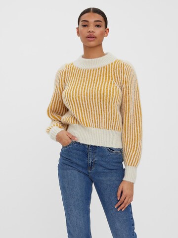 VERO MODA Sweater 'JULIETTE' in Beige: front