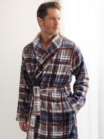 Pastunette Bathrobe long 'Pastunette - Bathrobe - Industrial Hues - Fleece -  Grey' in Grey