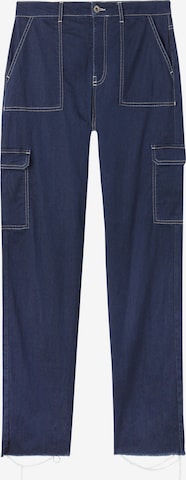 CALZEDONIA Regular Cargo Jeans in Blue: front