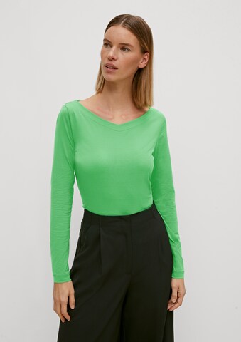 COMMA Shirt in Groen: voorkant