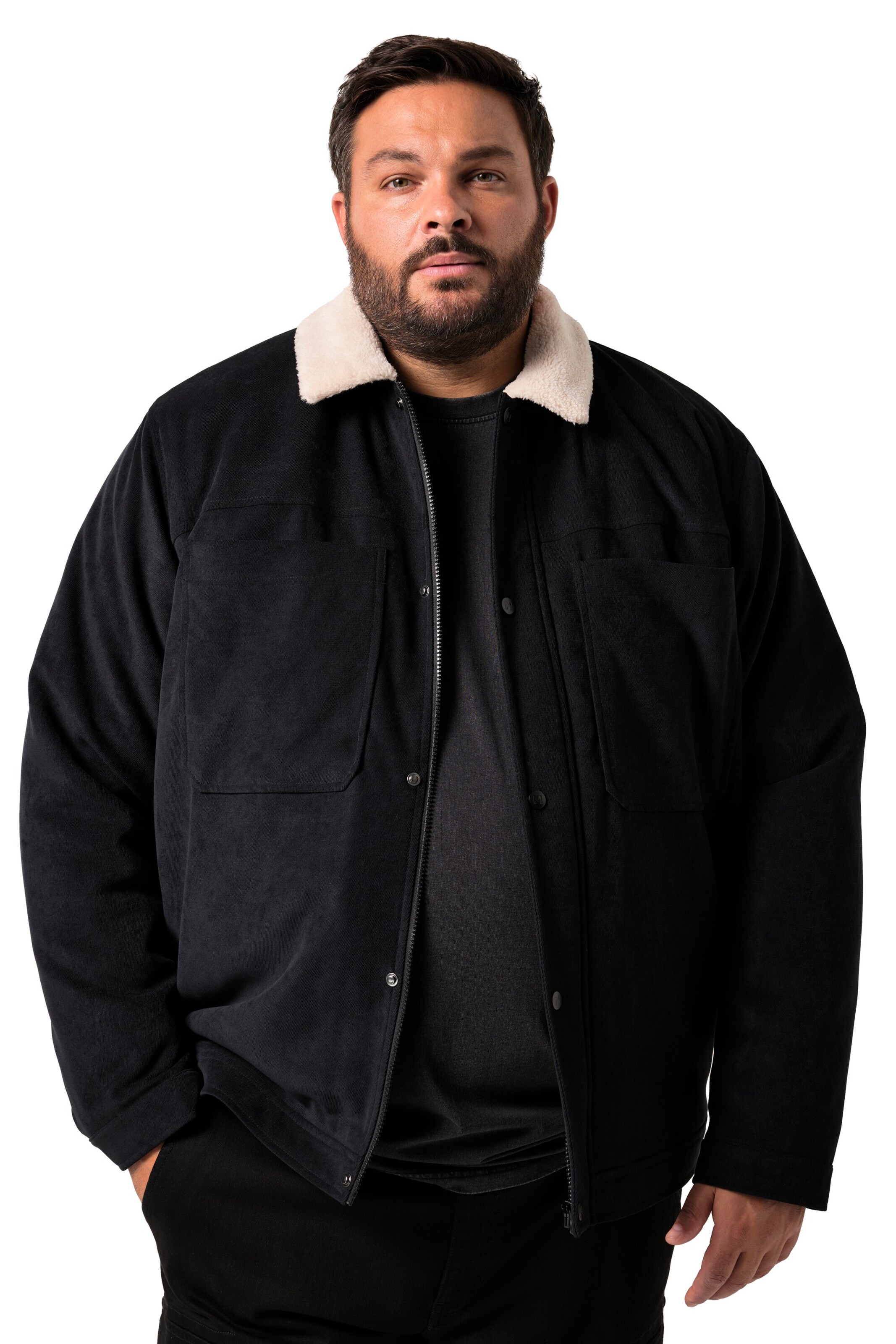 Men Plus Between-season jacket in Black