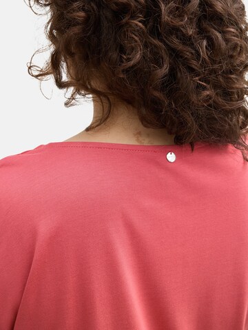 Tom Tailor Women + Shirt in Rood