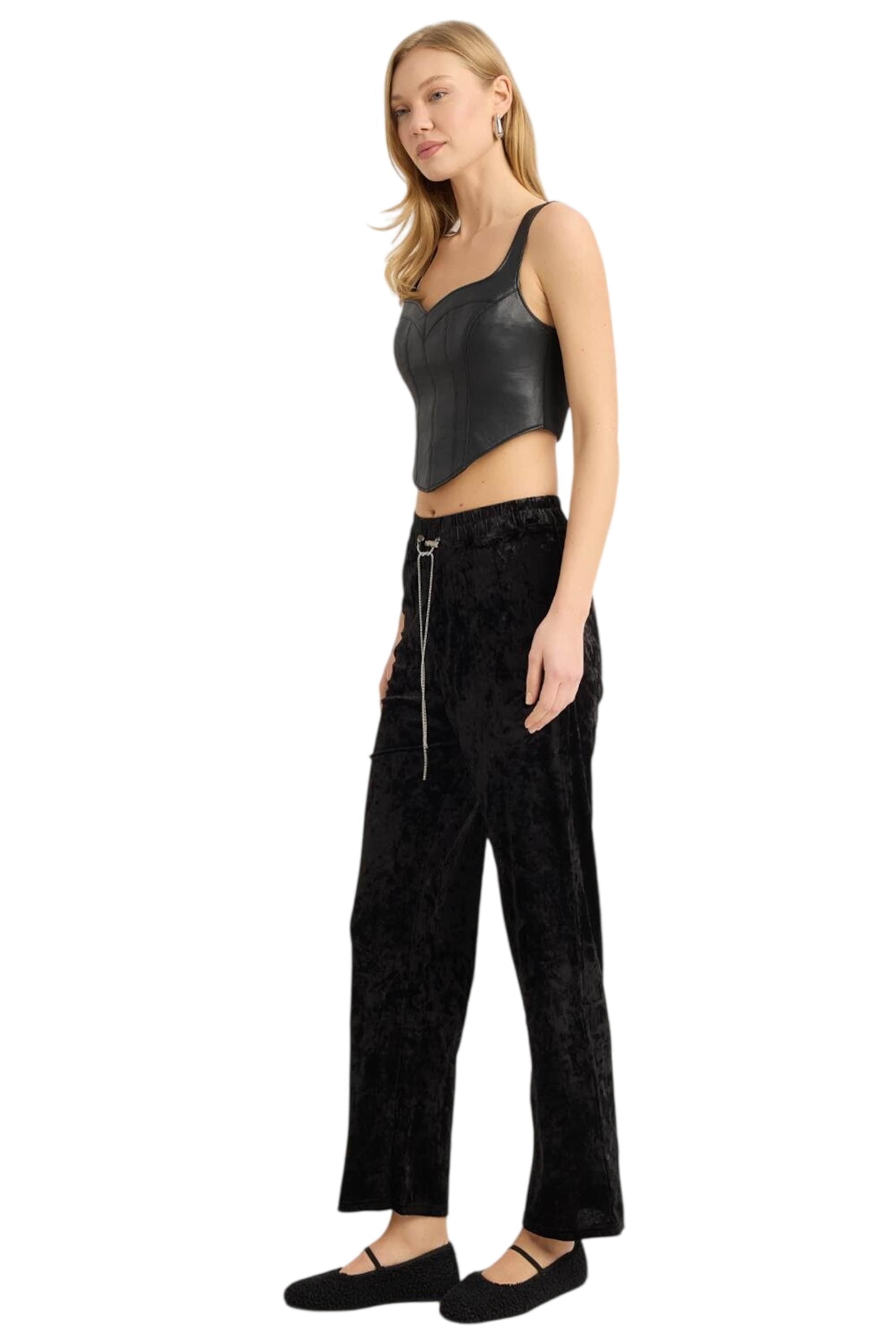 Regular Pantalon HOME STORE en noir