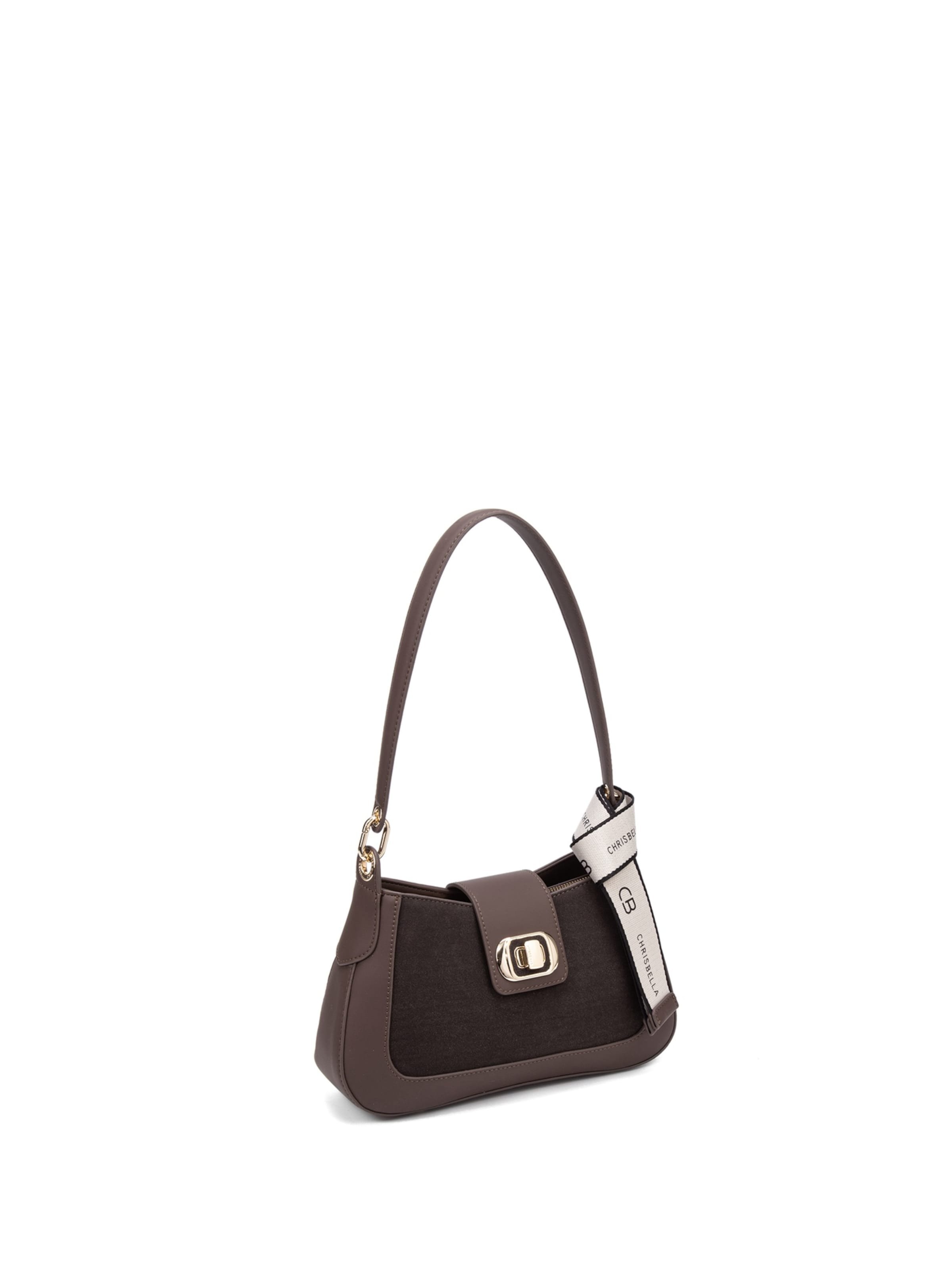 Chrisbella Shoulder Bag in Brown: front