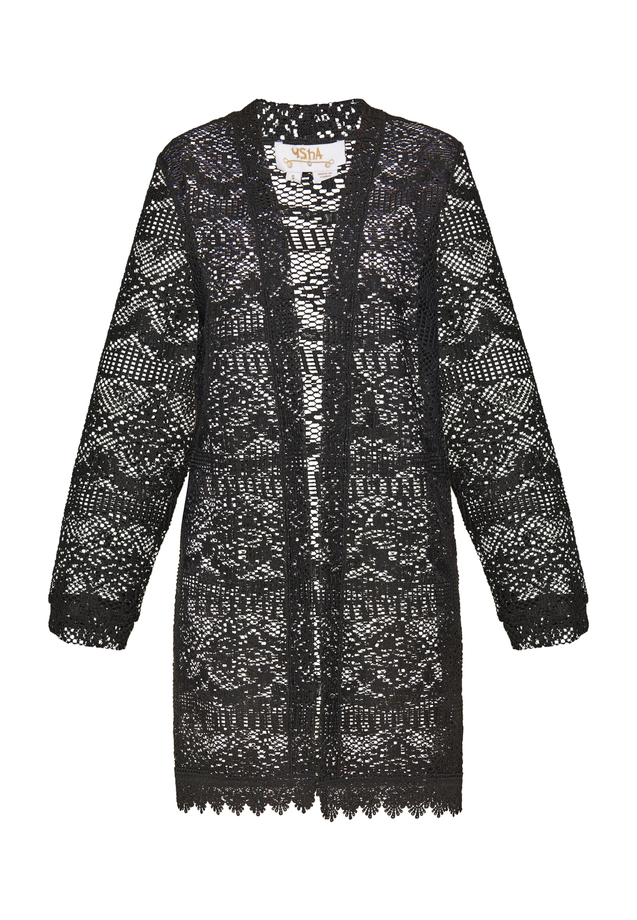 juoda usha FESTIVAL Kardiganas 'Fashion Look': priekis