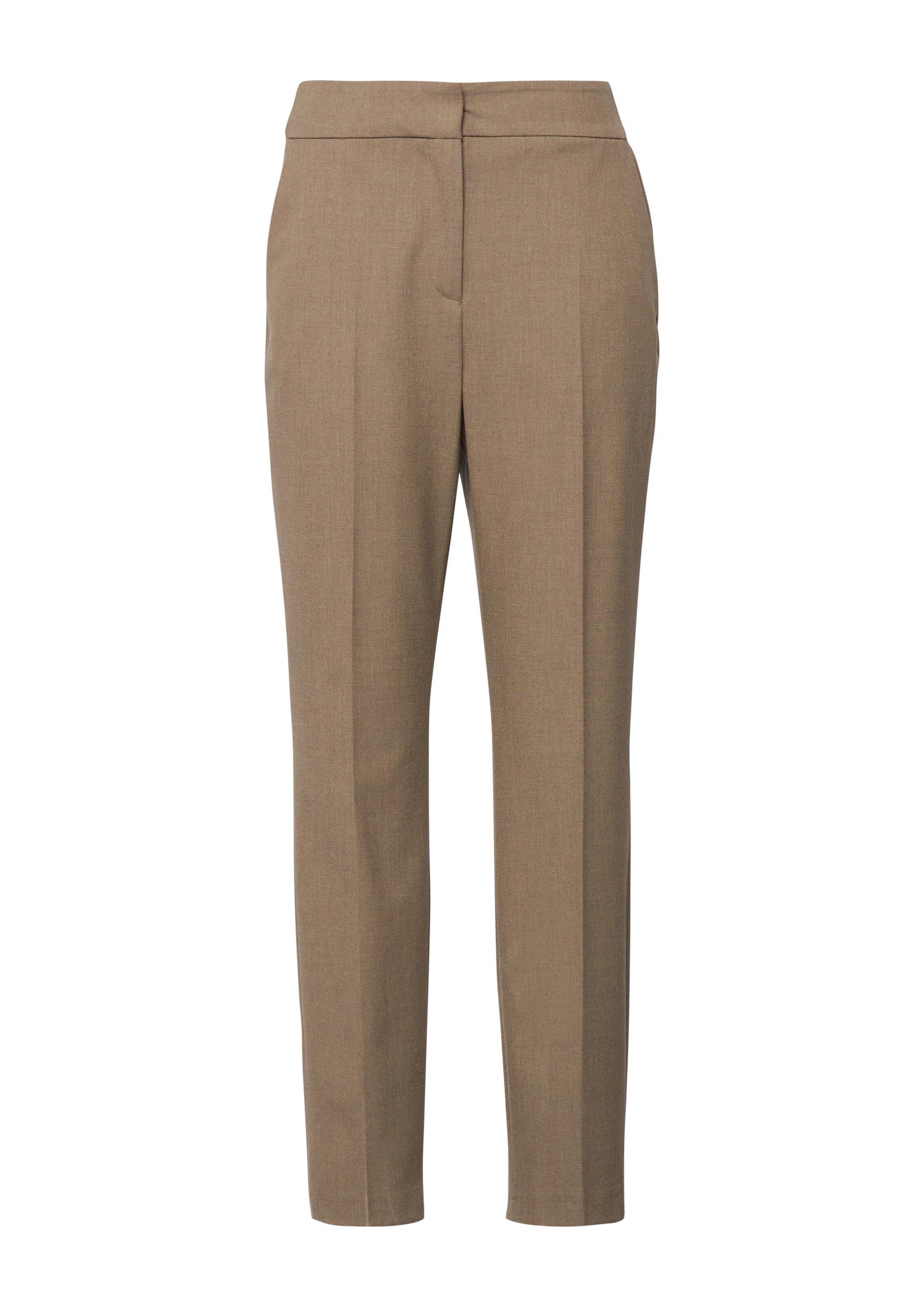 s.Oliver Regular Pleated Pants in Brown: front
