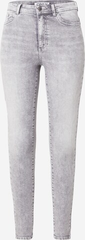 ONLY Skinny Jeans 'WAUW' in Grijs: voorkant