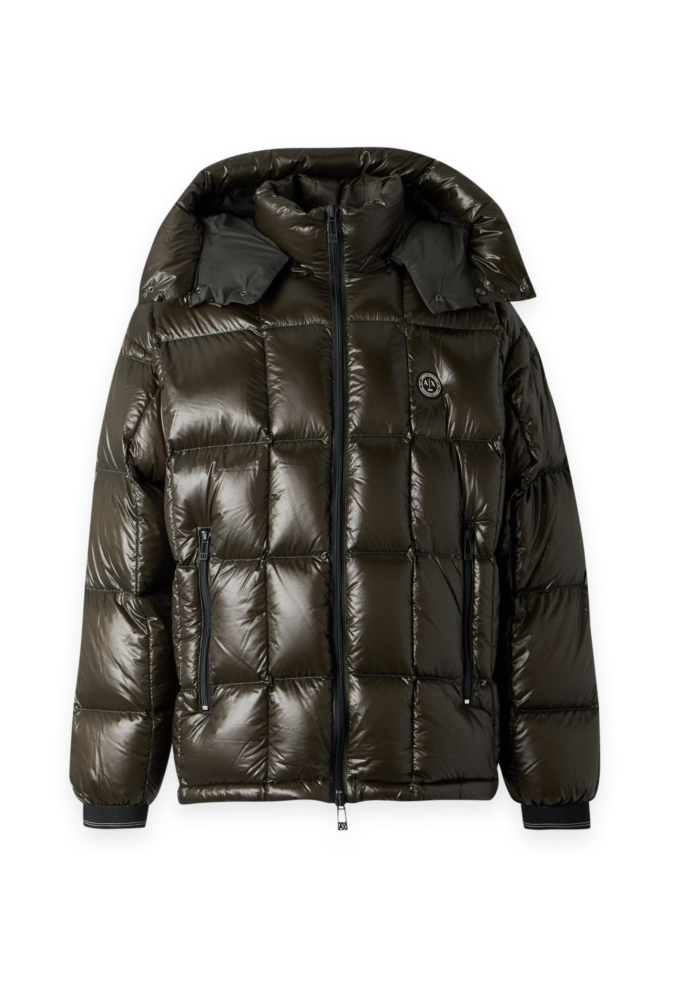 ARMANI EXCHANGE Winter jacket in Green: front