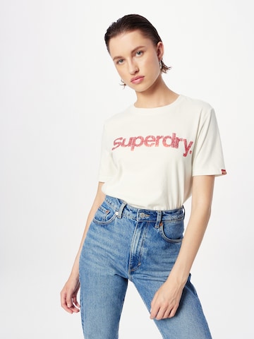 Superdry T-Shirt in Weiß: predná strana