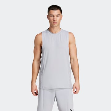 ADIDAS PERFORMANCE Performance Shirt 'D4T' in Grey: front