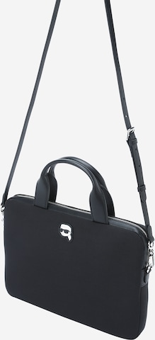 Karl Lagerfeld حقيبة لابتوب 'Ikonik 2.0' بلون أسود