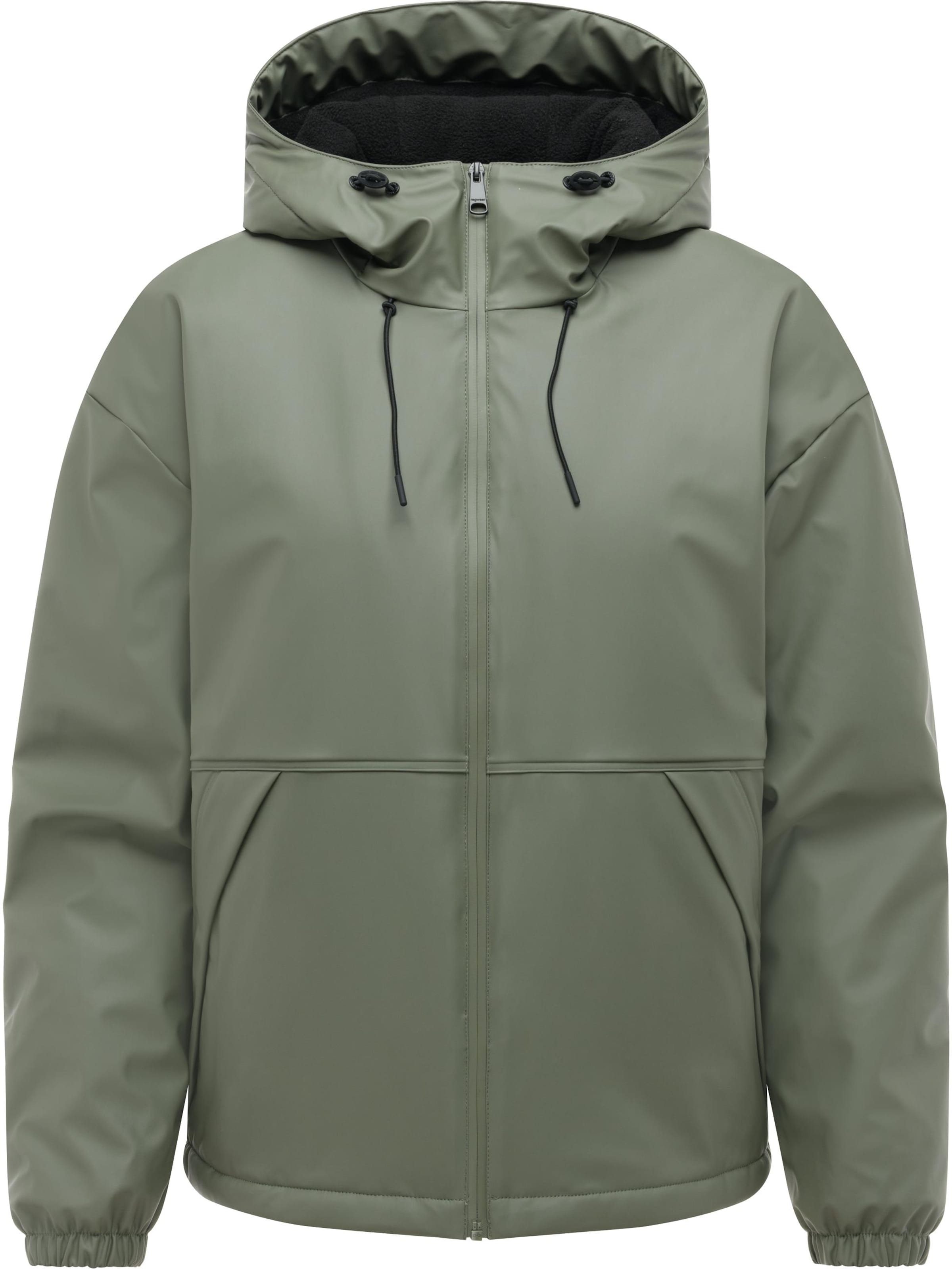 Ragwear Functionele jas 'Cezzy Rainy Warm Y' in Groen: voorkant