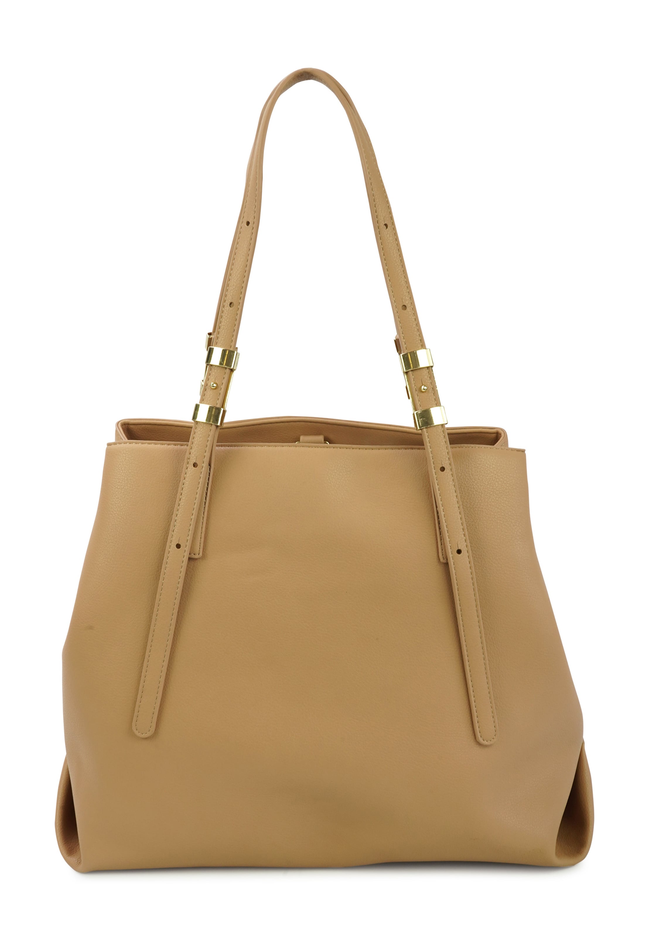 HARPA Shoulder Bag 'Amarald' in Beige: front