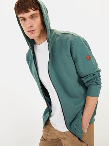 CAMEL ACTIVE Zip-Up Hoodie in Green
