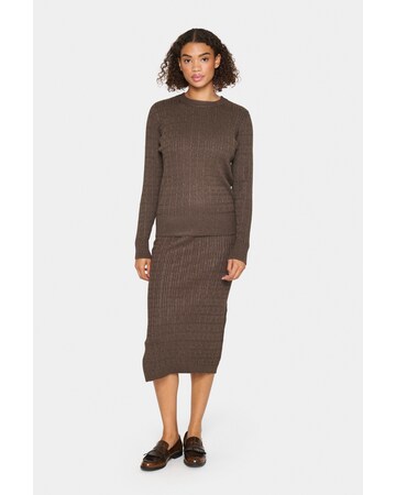 SAINT TROPEZ Pullover in Braun