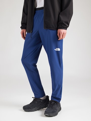 Regular Pantaloni sport de la THE NORTH FACE pe albastru: față