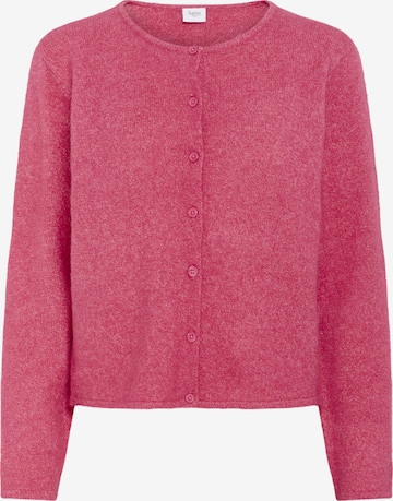 SAINT TROPEZ Gebreid vest 'Larna' in Roze: voorkant