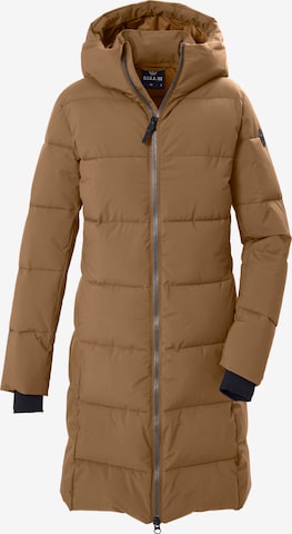 G.I.G.A. DX by killtec Winter Coat in Beige: front