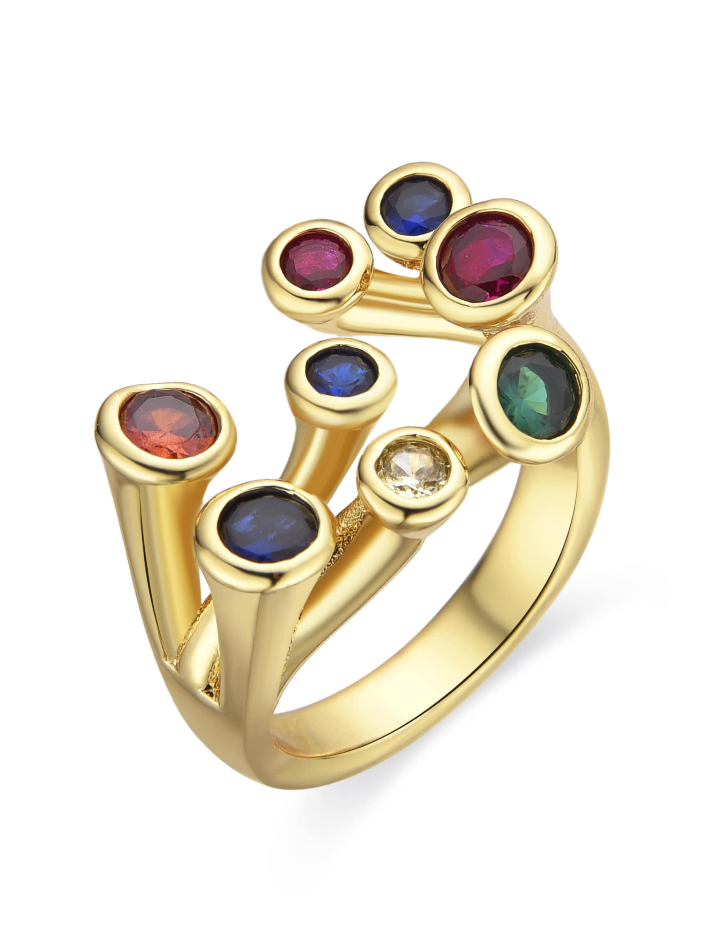 Luxenter - Anillo 'Yter' en Mezcla de colores: frente