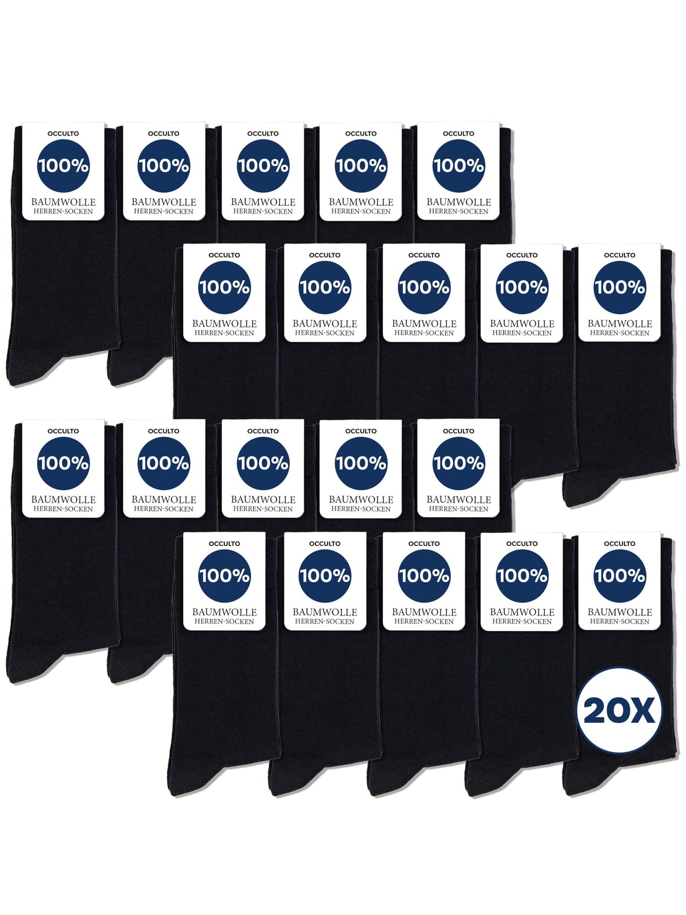 Occulto Kniestrümpfe 'Ingo'‌‌‌‌ in Schwarz: Vorderseite