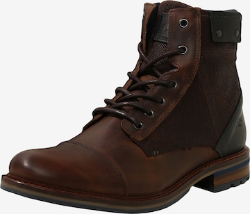 COX Lace-Up Boots in Brown: front