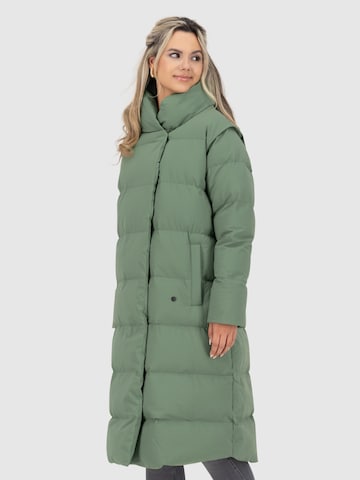 alife & kickin - Casaco de inverno 'FleurAK Winterjacke Damen' em verde