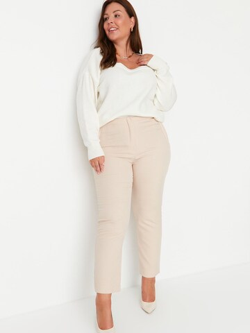 Trendyol Curve Slim fit Pants in Beige