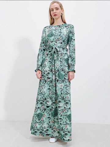 Bigdart - Vestido de malha em verde: frente