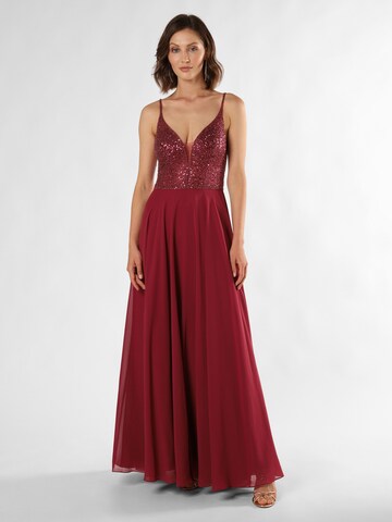 HEY KYLA Evening Dress in Red: front