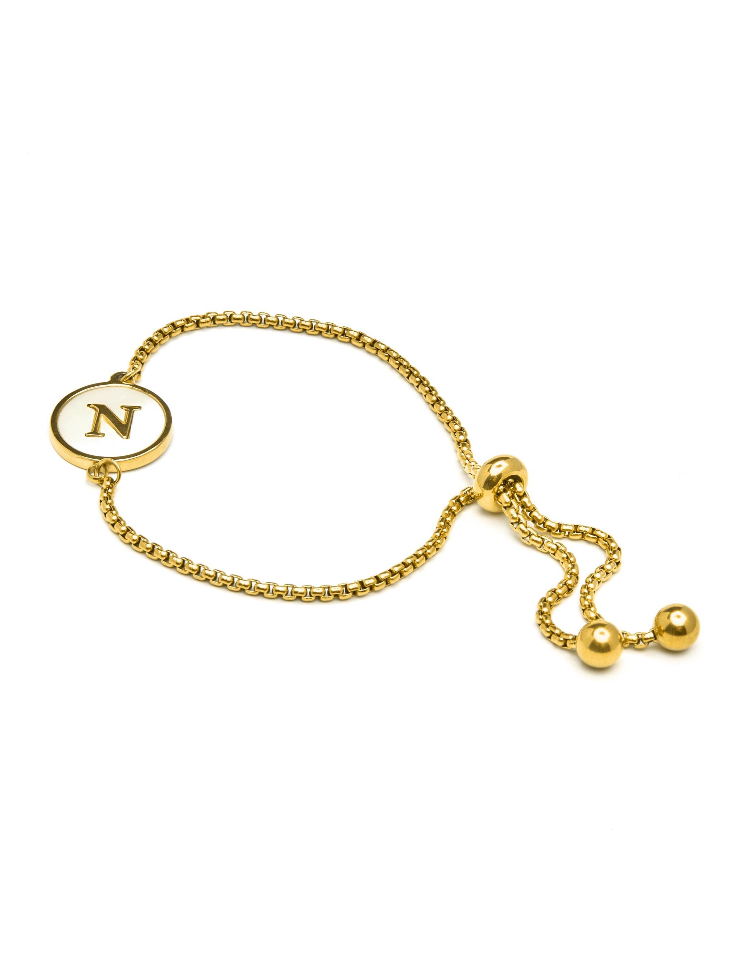 Luxenter - Pulseira 'Alphabet' em ouro