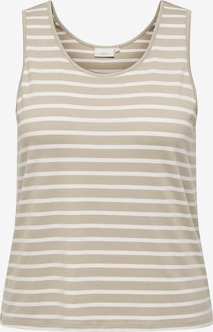 smėlio ONLY Carmakoma Palaidinė be rankovių 'CARMOSTER': priekis