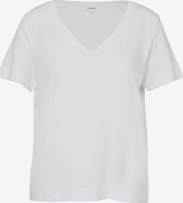 T-shirt 's.Oliver - Dames t-shirt' s.Oliver en blanc : devant