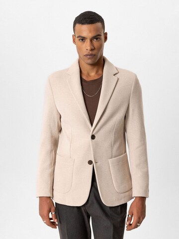Antioch Slim fit Ανδρικό σακάκι 'Berhtram' σε μπεζ: μπροστά
