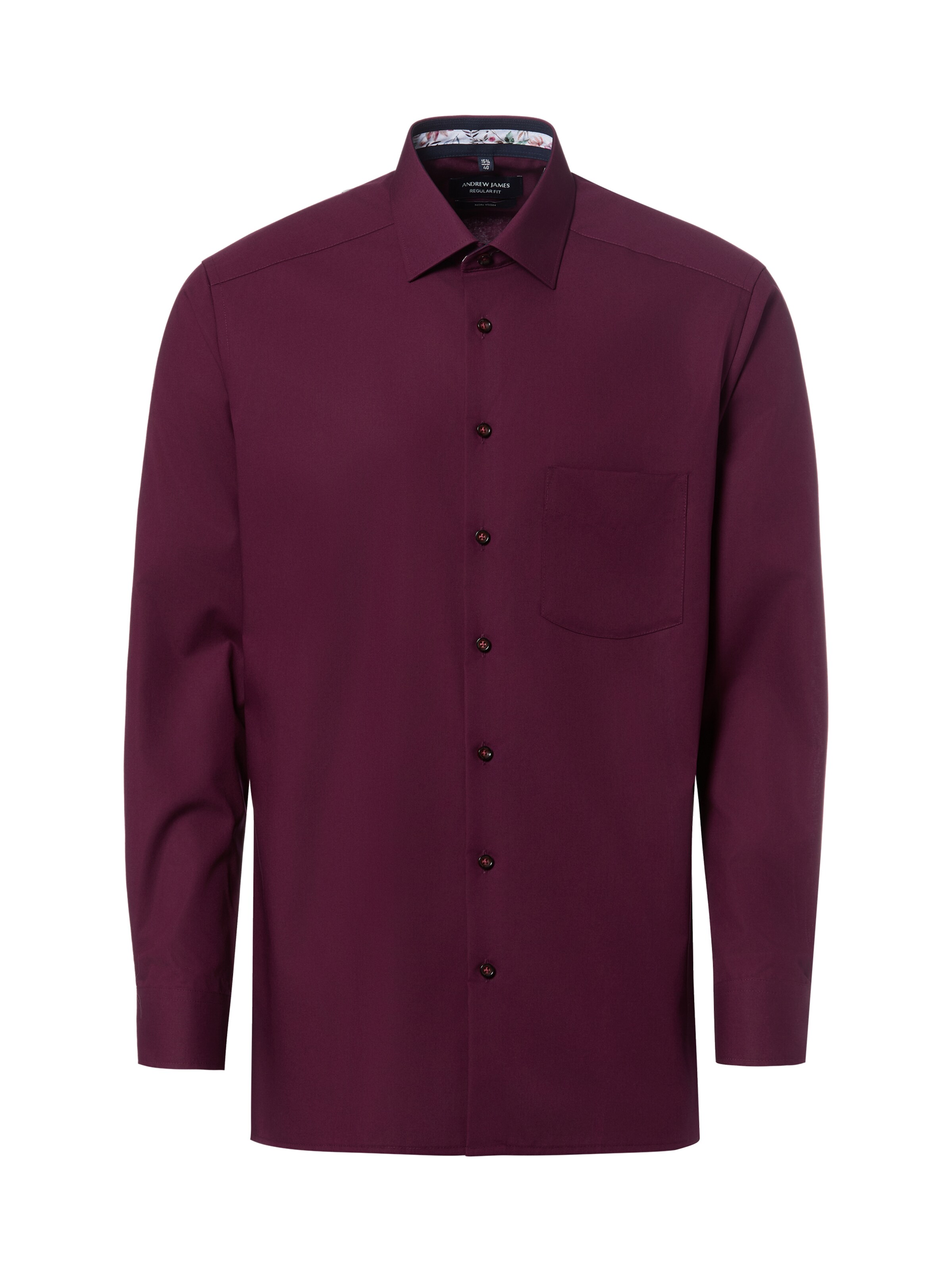 Andrew James Zakelijk overhemd in Lila: voorkant