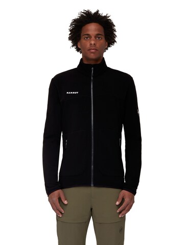 MAMMUT Funktionsfleecejacke ‘Innominata Light’ in Schwarz: Vorderseite