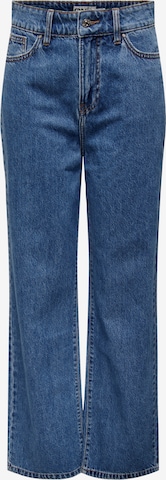 Wide Leg Jean ONLY en bleu : devant