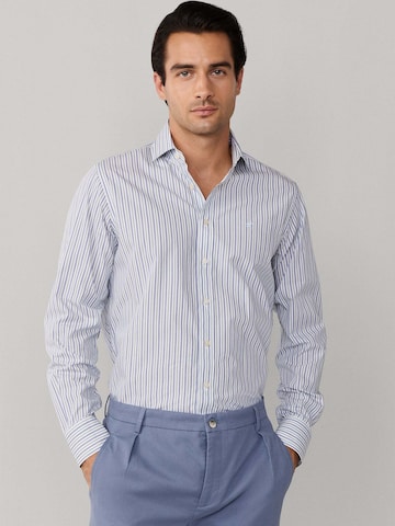 Coupe regular Chemise Hackett London en bleu : devant