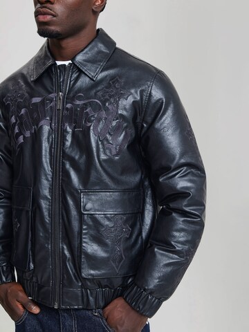 Ed Hardy Winterjas in Blauw: zijkant